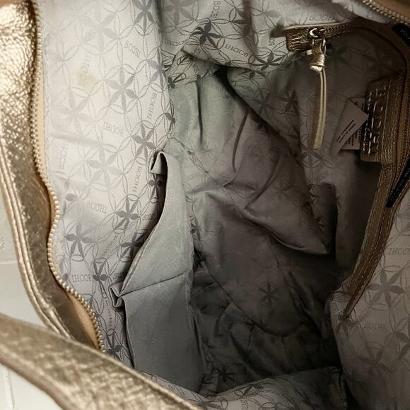 BODHI Gold Metallic Oversized Hobo Shoulder Bag - Picture 7 of 8